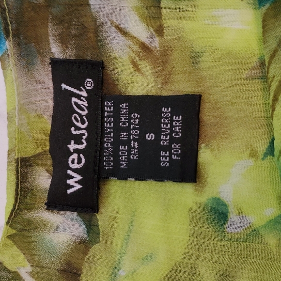 WET SEAL Spaghetti Strap Floral Layered Babydoll Flowy Summer Top ~ EUC - Picture 3 of 9